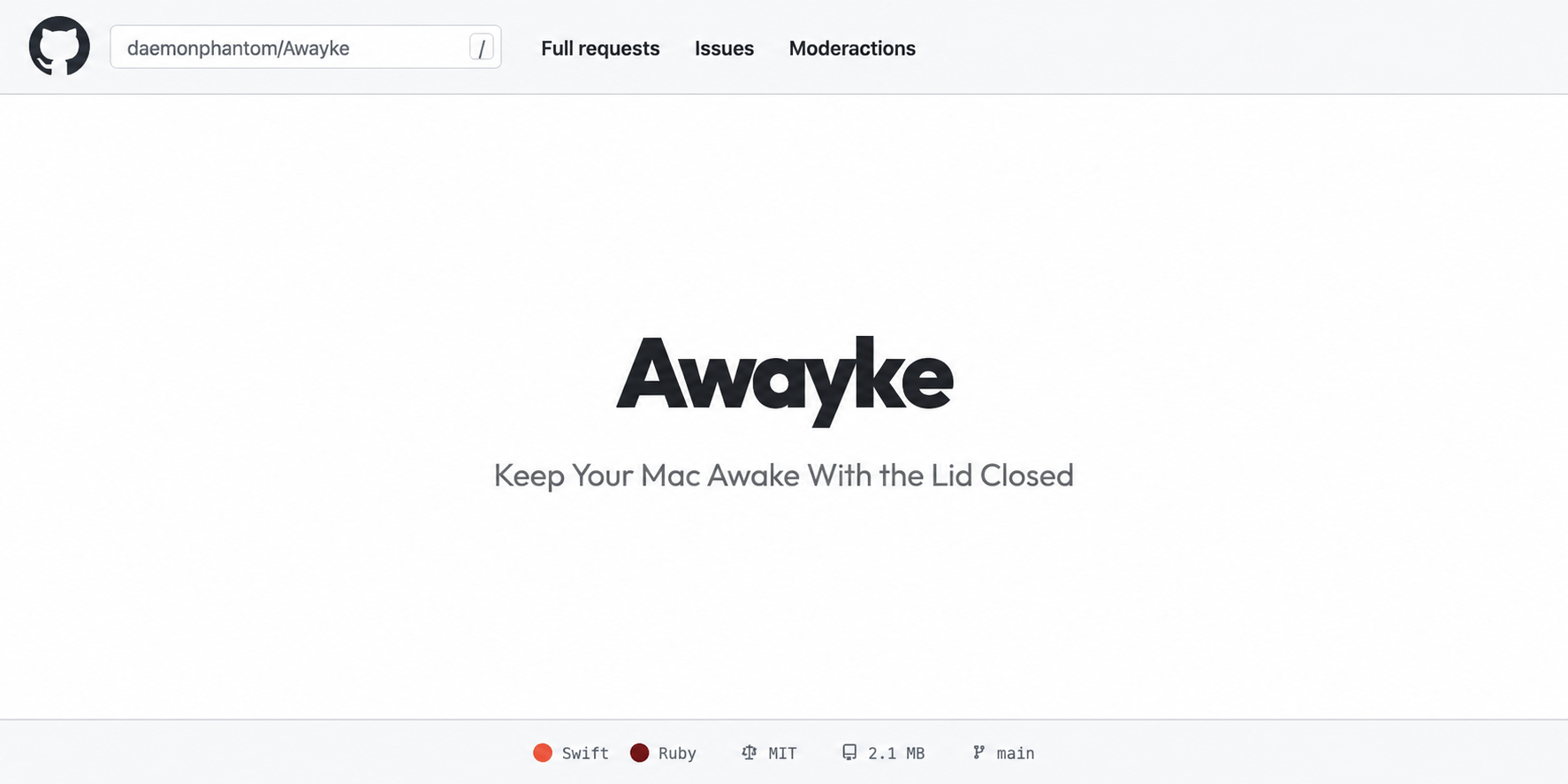 Awayke - Keep Your Mac Awake with Lid Closed